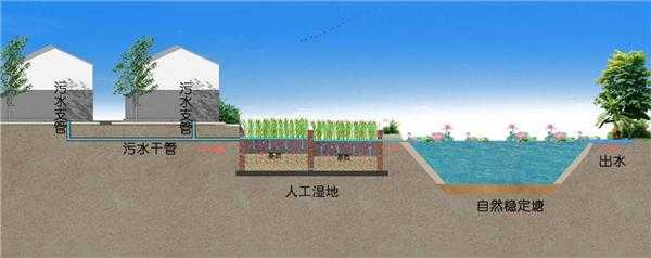 氧化塘处理废水和人工湿地（生活污水氧化塘工艺）